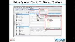 Using Sysmac Studio To Backup and Restore