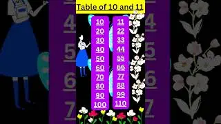 #tableof10and11 #shortsvideo #viralvideo #neverstoplearning6052 #pahada #youtubeshorts #trending