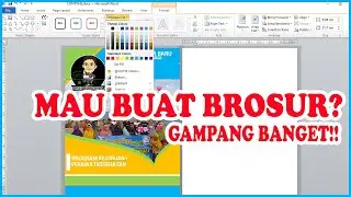 GAMPANG BANGET! Cara Membuat Brosur PPDB Sekolah di Microsoft Word Khusus Pemula - Desain Brosur PDF