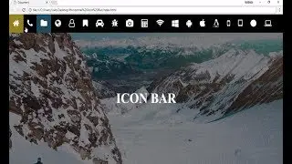 Speed Code - Horizontal Icon Bar - HTML | CSS