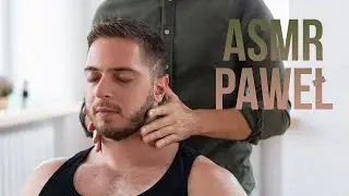ASMR Male relaxation massage with a soft whispering