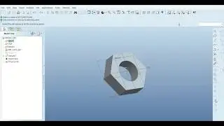 How to perform Threading on Nut |  Creo ProE Wildfire5.0