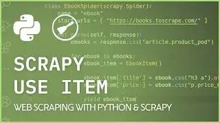 Scrapy Use Items - Storing Data in Items Feilds
