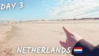 🏖️  4K Walking Tour - Beach Walk 🥥🥥 - Hoek Van Holland to Scheveningen 🌴 - Netherlands 🇳🇱 - Day 3