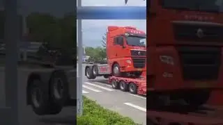 Сняли новый тягач с автовоза