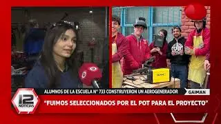 Tema del día II: Energías renovables, estudiantes construyeron un aerogenerador