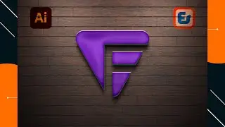 How to Make F Logo design in illustrator | Logo design Tutorial