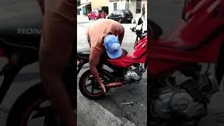 Estalando escapamento Pro Tork na Pop 110i com Guidão da Xj6
