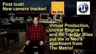 I'm in Neo's Apartment from The Matrix!  Virtual Production with UE5 and RETracker Bliss.