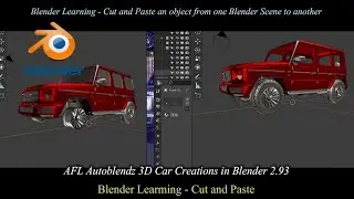 Blender Learning Quick Tip - Cut and Paste an Object from one Blender file to another  
