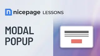 Nicepage Lessons: Modal Popup