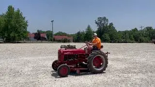 IH Farmall Cub Lo Boy tractor w belly mower