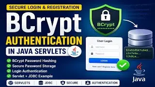 BCrypt Authentication in Java Servlets| Secure Login & Registration System with Password Encryption 