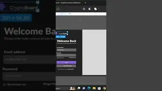 Login screen in Figma UI design 