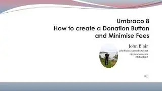 Umbraco 8 How to create a Donation Button  and Minimise Fees