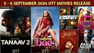 5 - 6 September OTT Release Movies & Web Series | Tanaav 2 OTT | Visfot OTT | Kill OTT | Netflix Jio