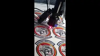 Laser cutting embroidery patches 