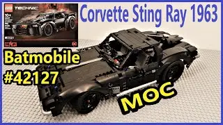 Lego Chevrolet Corvette C2 Sting Ray MOC 42127 The Batman Batmobile Technic Alternate B Model