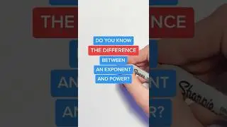 The DIFFERENCE Between an Exponent and Power 