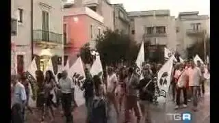 Servizio tg3 Puglia sulla manifestazione per la chiusura della discarica martucci di Conversano