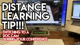 UPDATE TO THIS VIDEO AVAILABLE! Teacher Switching to a document camera in Google Meet or Zoom