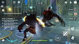 Spiral Abyss Chambers 1, 2 and 3 (xiangling redeem)