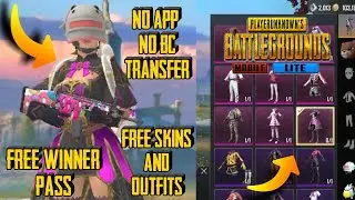 Get free winner pass Awesome skins and outfits for free in PUBG Mobile Lite