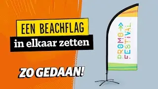 Zo gedaan: een beachflag in elkaar zetten