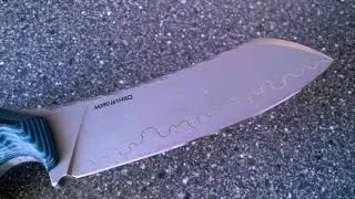 Точим M390 HRC 61 на ноже 