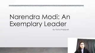Narendra Modi: An Exemplary Leader