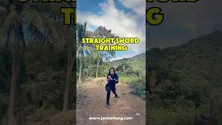 Straight Sword Training #shorts #wushu #kungfu