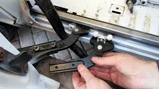 Mercedes Vito Van Side Sliding Door Broken Roller Replacement How To
