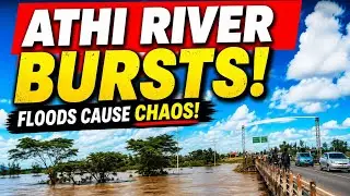 Athi River bursts - water everywhere, Joska 😱
