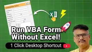 Run Excel VBA Form Without Opening Excel! | Step-by-Step Tutorial