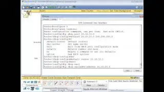 Configing A Cisco Device As A DHCP server