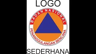 Cara membuat desain Logo BNPB untuk pemula 