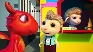 Who's There in the Window? Ghost? Dark Night | Don't Be Afraid | Funny Cartoon for Kids