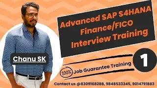 Advanced SAP S4HANA Finance Interview Training: SAP FICO Interview Preparation