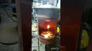 Печь для казана из газового баллона