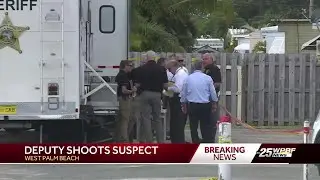 Suspect hospitalized after being shot by deputy in West Palm Beach