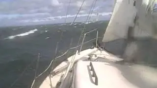 12 meter yacht crossing in 35+ knts