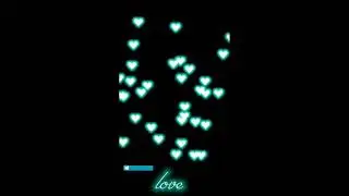 Blue heart template