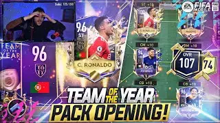 *INSANE* UTOTY Pack Opening & HUGE TEAM Upgrades! 96 UTOTY RONALDO PACKED 😳🔥💥 #FIFAMobile 22 (S6)