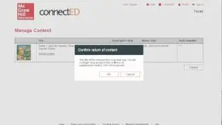 How to Remove Content from Connect Ed