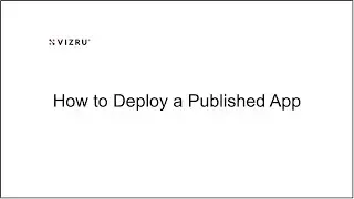 How to Deploy a Published App