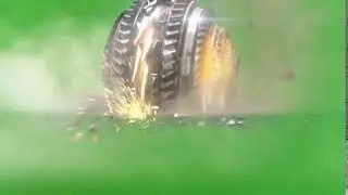 GREEN SCREEN FOOTAGE SPACE ATTACK 3D ANIMATION EXPLOSION