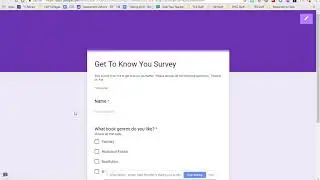 Creating a Student Survey with Google Forms - Question Types