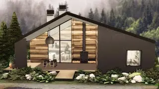 MODERN FOREST HOUSE | [No CC] Sims 4 Speed Build