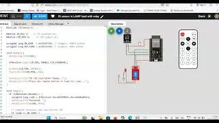 Wokwi Simulator-Turn ON/OFF Light/FAN using IR receiver and Remote using ESP32 (Remote control HA)