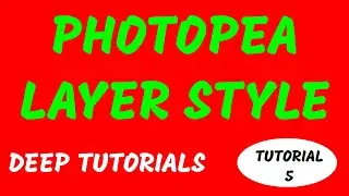 PHOTOPEA Layer Style and Blending Options by DEEP TUTORIALS